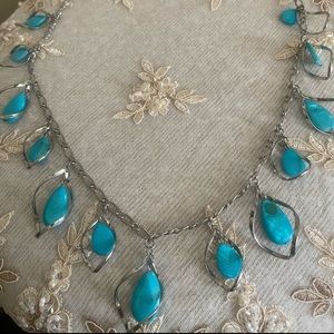 Blue and silver necklace